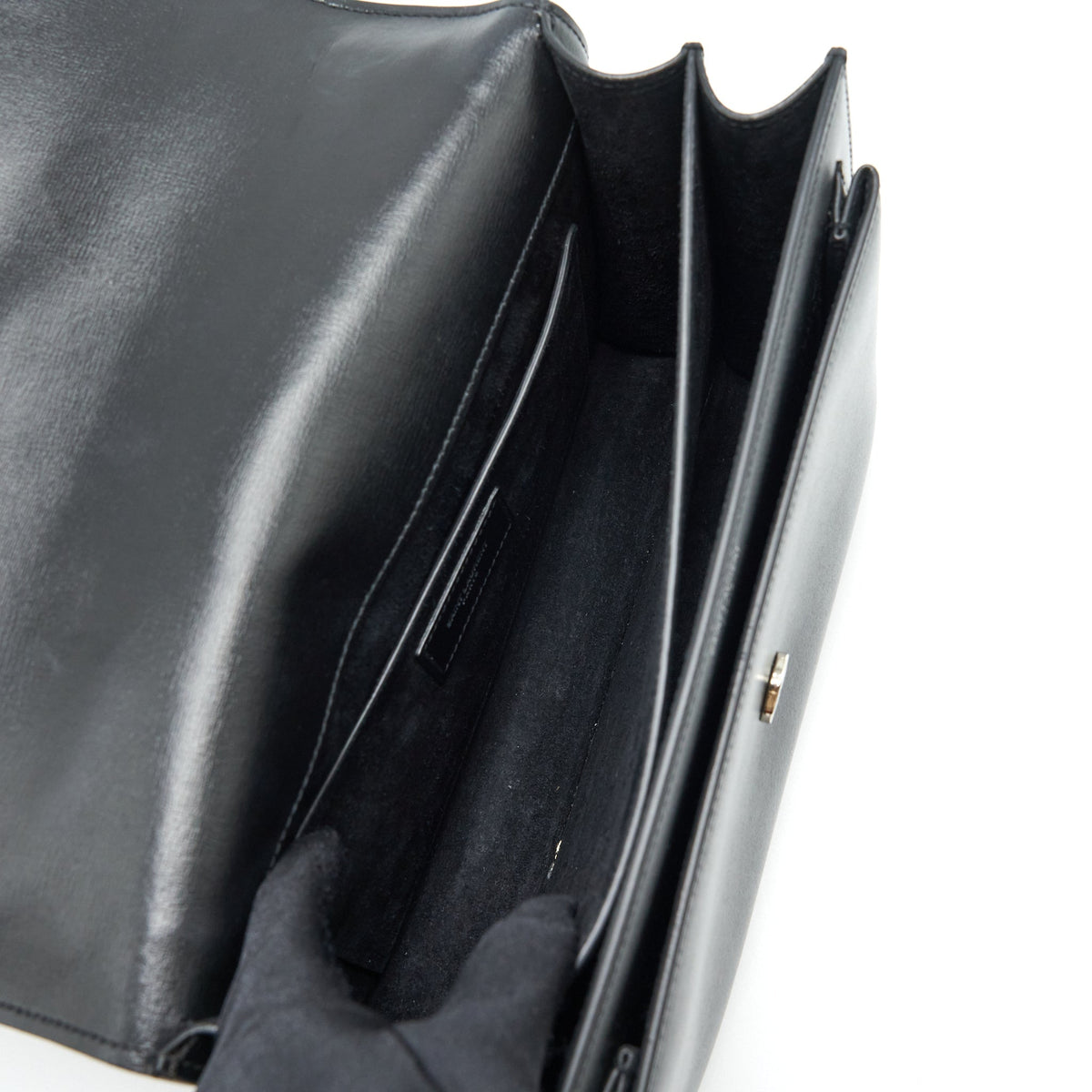 saint-laurent-ysl-medium-sunset-bag-calfskin-black-shw