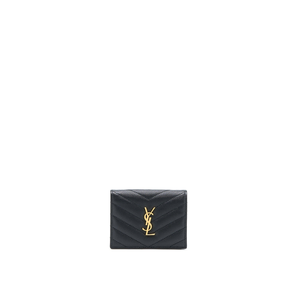 saint-laurent-ysl-pebbled-logo-plaque-cardholder-grained-calfskin-black-ghw