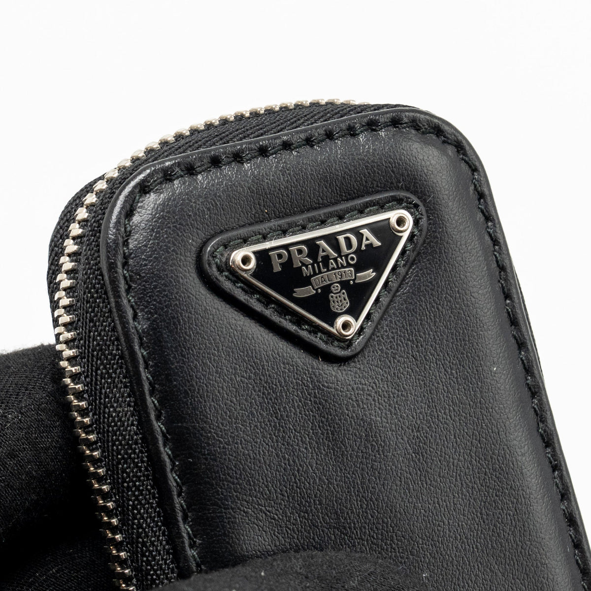 prada-triangle-shoulder-bag-leather-black-shw-no-price