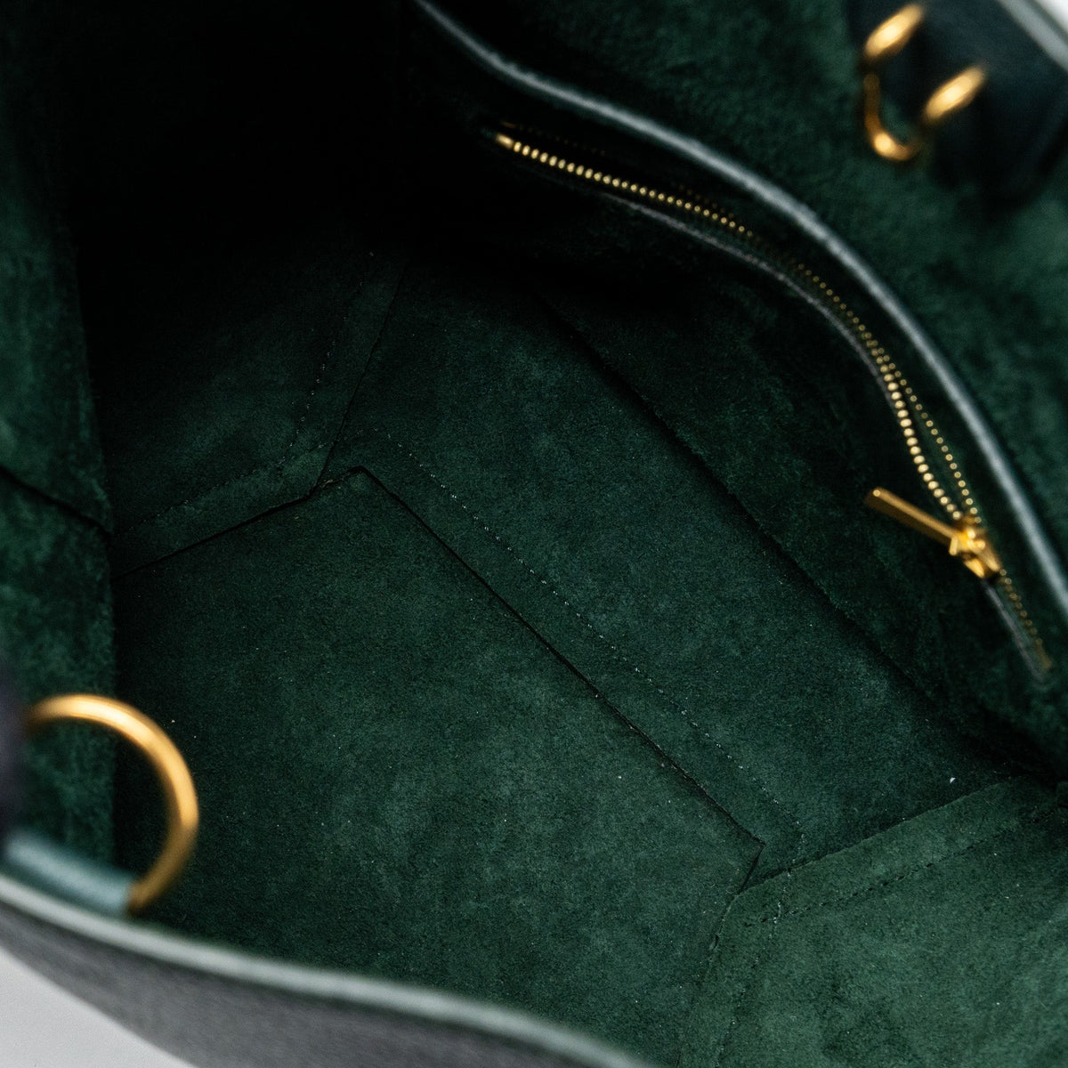 celine-small-sangle-bucket-bag-calfskin-dark-green-ghw