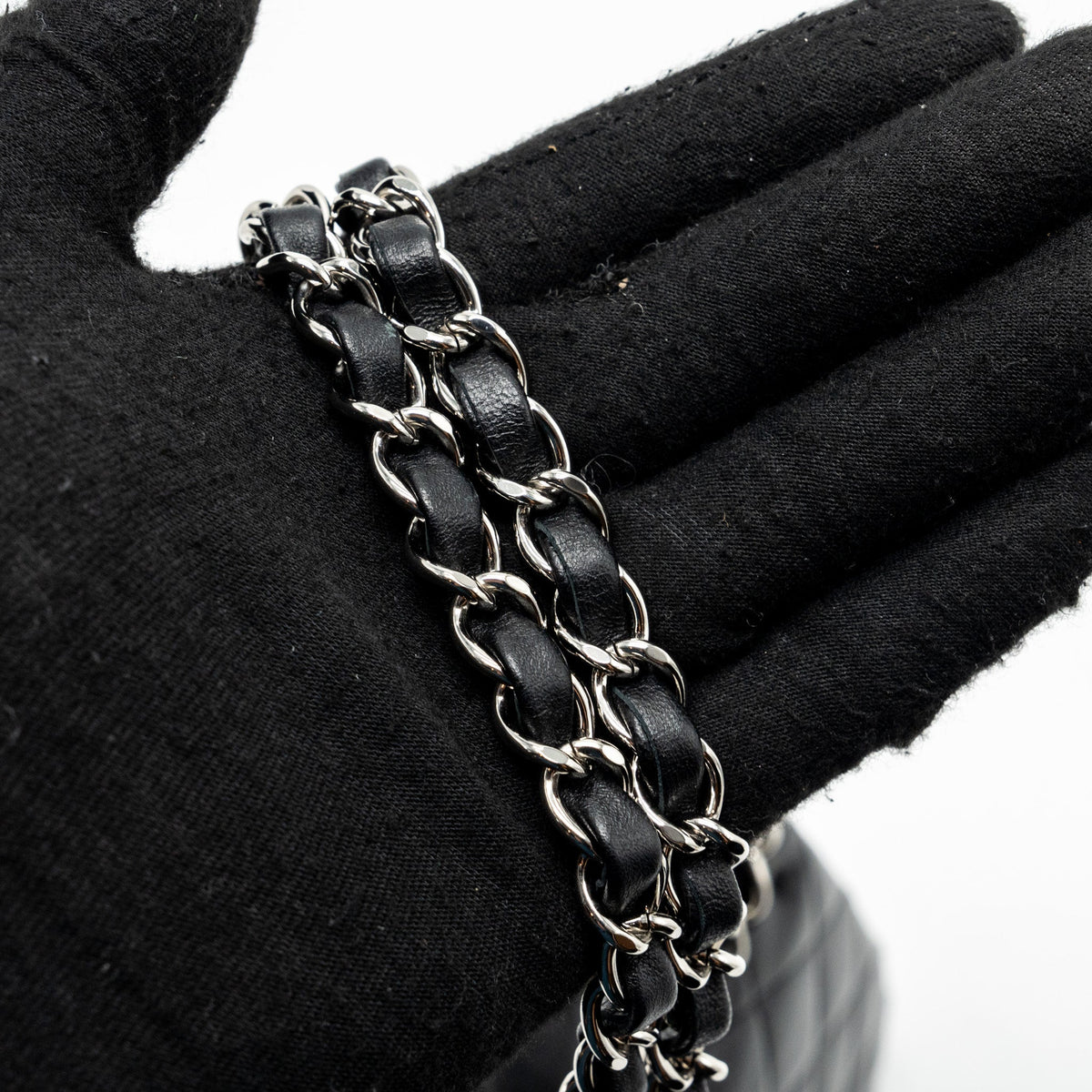 chanel-medium-classic-double-flap-bag-lambskin-black-shw-2