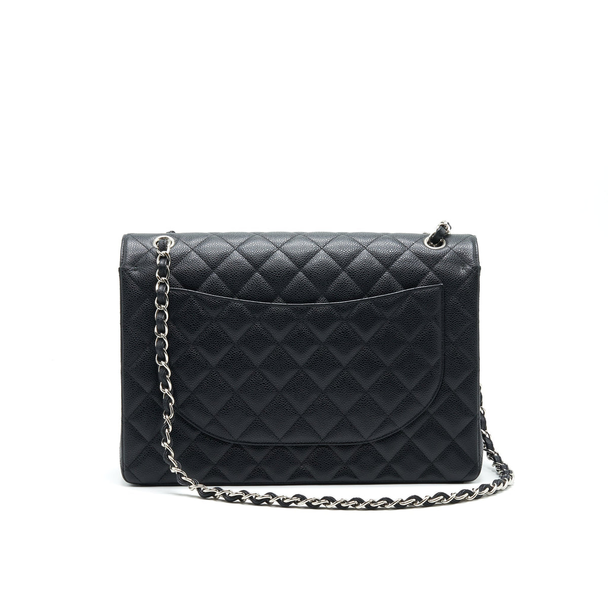 chanel-cavier-classic-maxi-double-flap-bag-black-shw