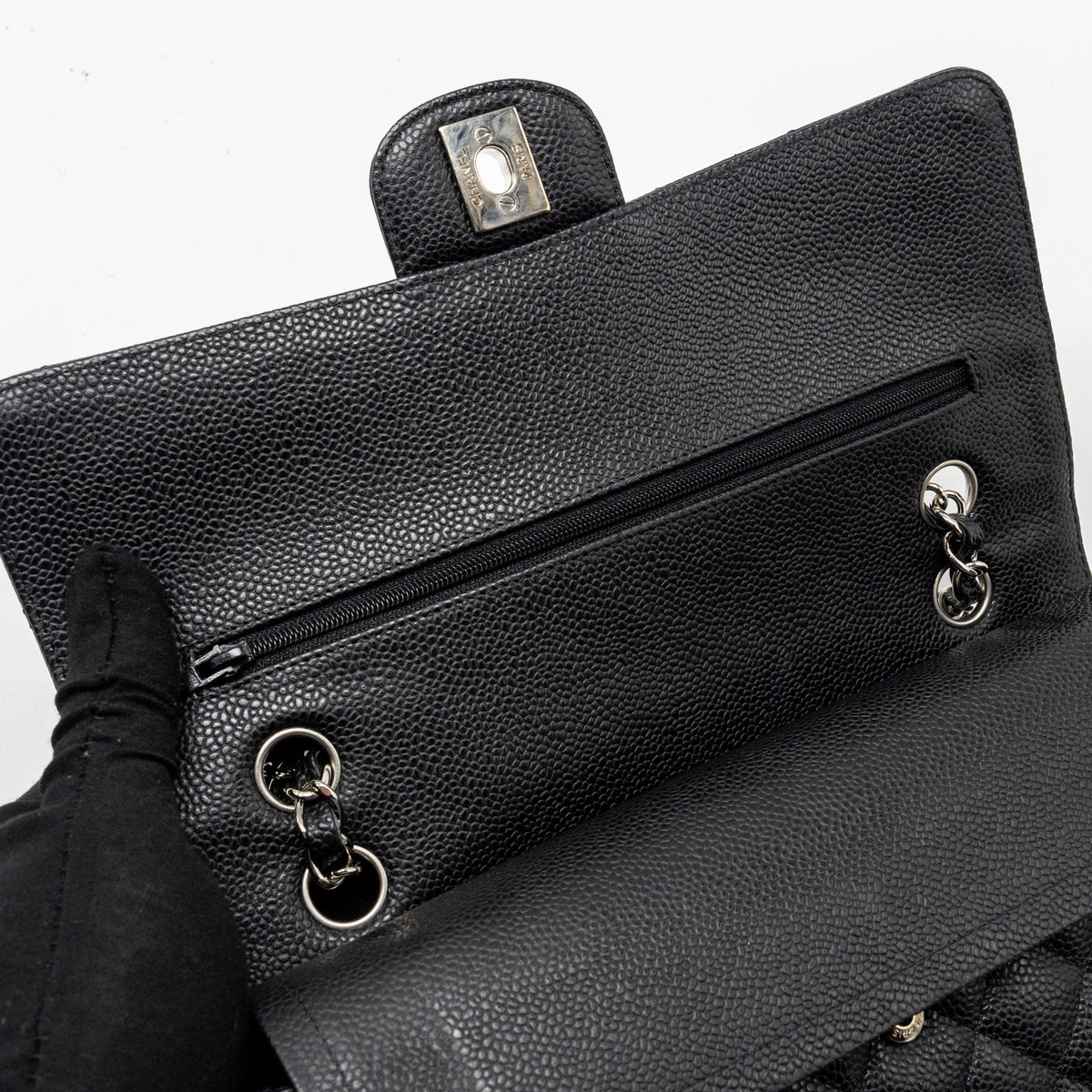 chanel-medium-classic-double-flap-bag-caviar-black-shw-8