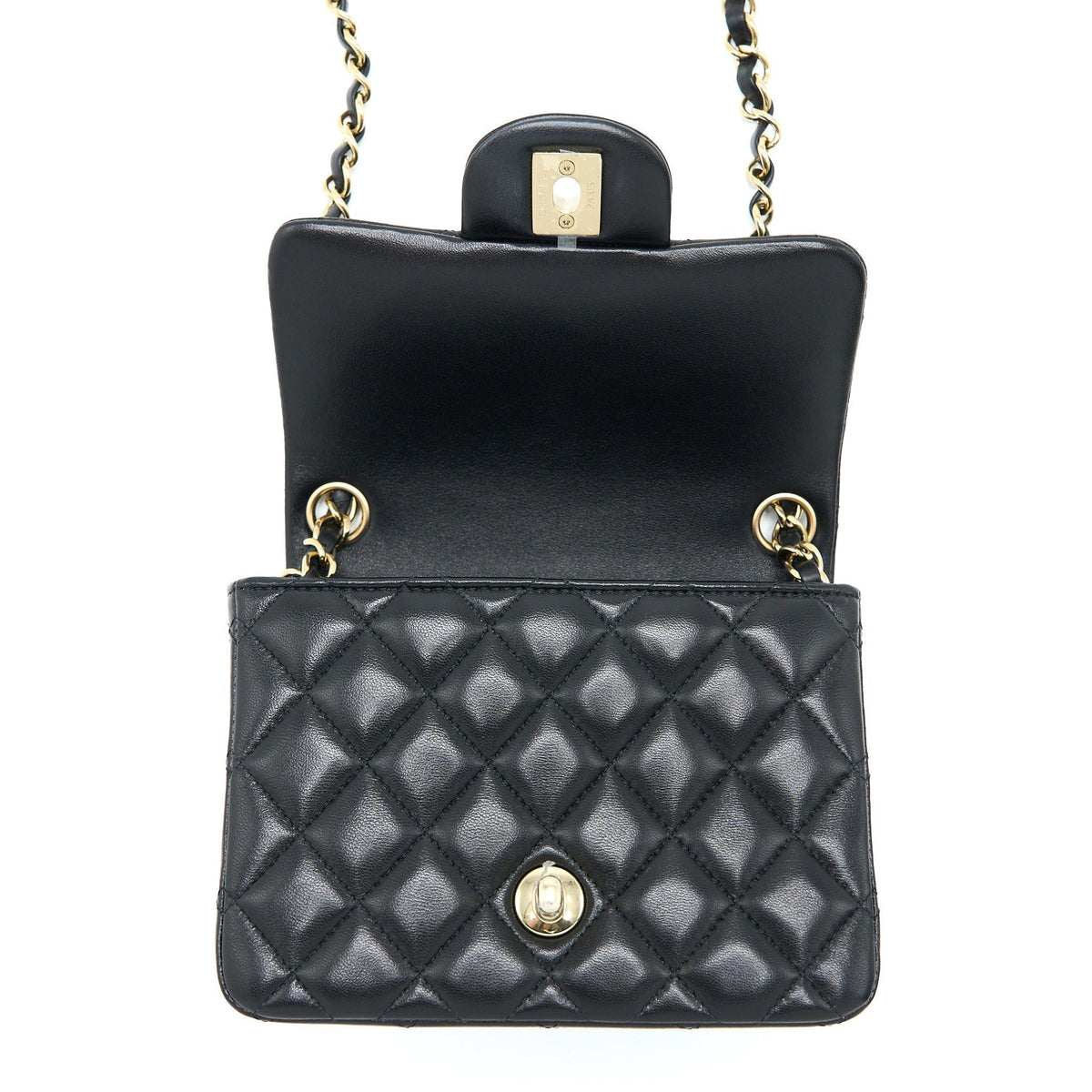 chanel-classic-mini-square-flap-bag-lambskin-black-lghw-microchip-1