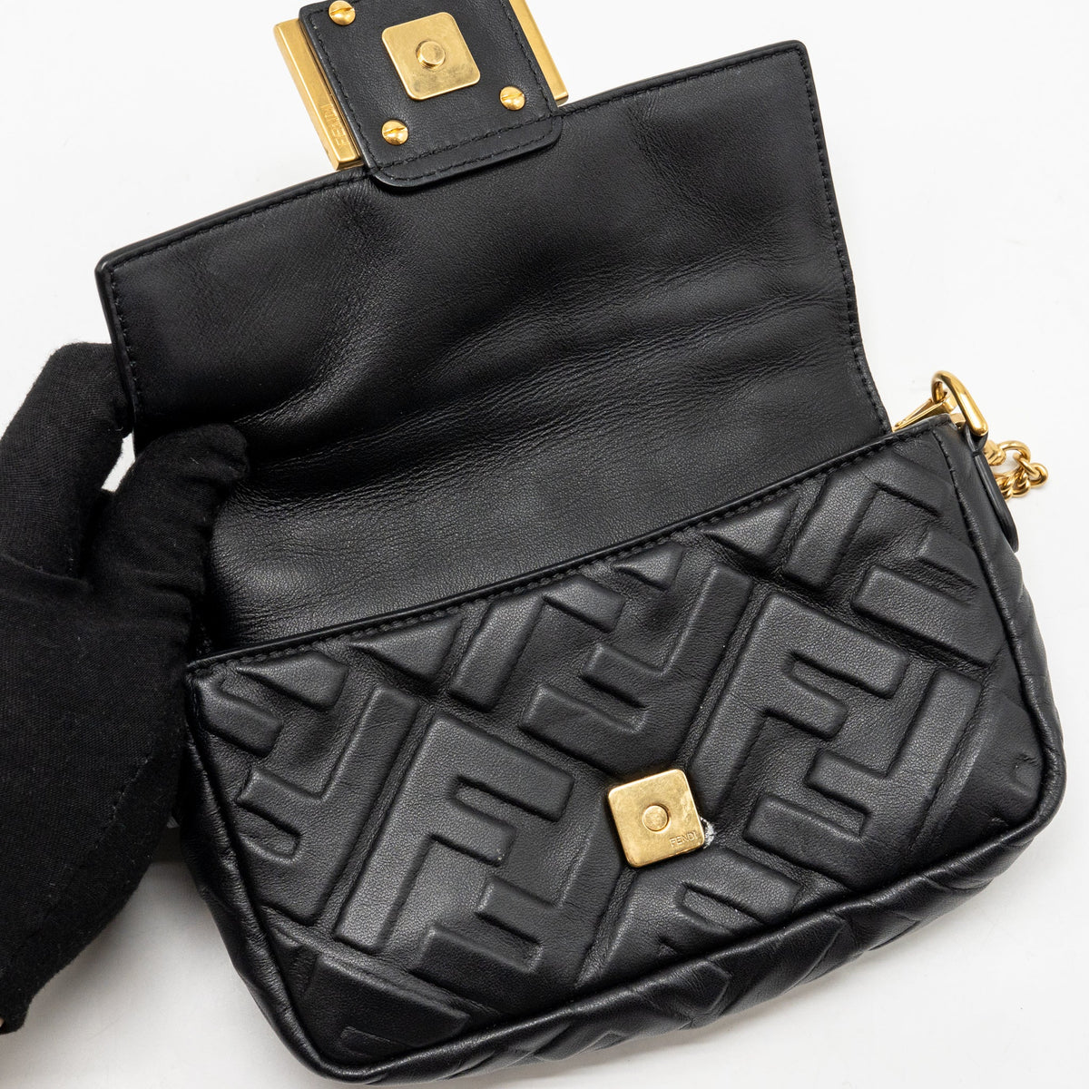 fendi-mini-baguette-bag-ff-motif-lambskin-black-ghw