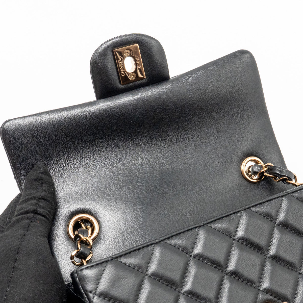 chanel-mini-rectangular-flap-bag-lambskin-black-rghw-microchip-copy