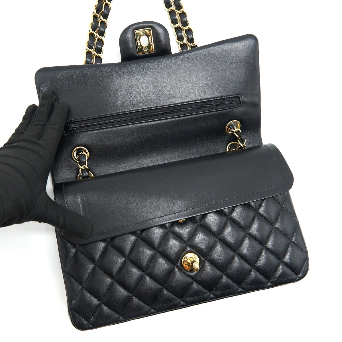 chanel-medium-classic-double-flap-lambskin-black-ghw