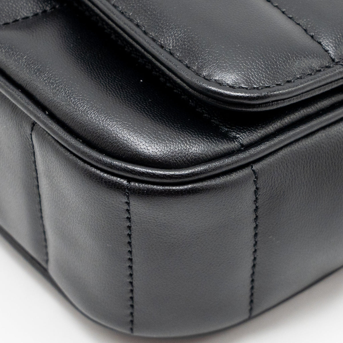 celine-matelasse-mini-chain-shoulder-bag-calfskin-black-ghw