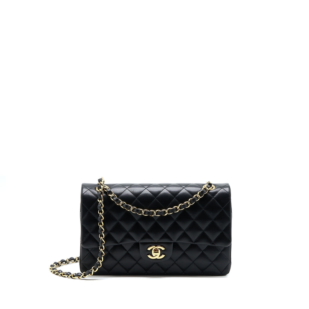 chanel-medium-classic-double-flap-bag-lambskin-black-lghw-microchip