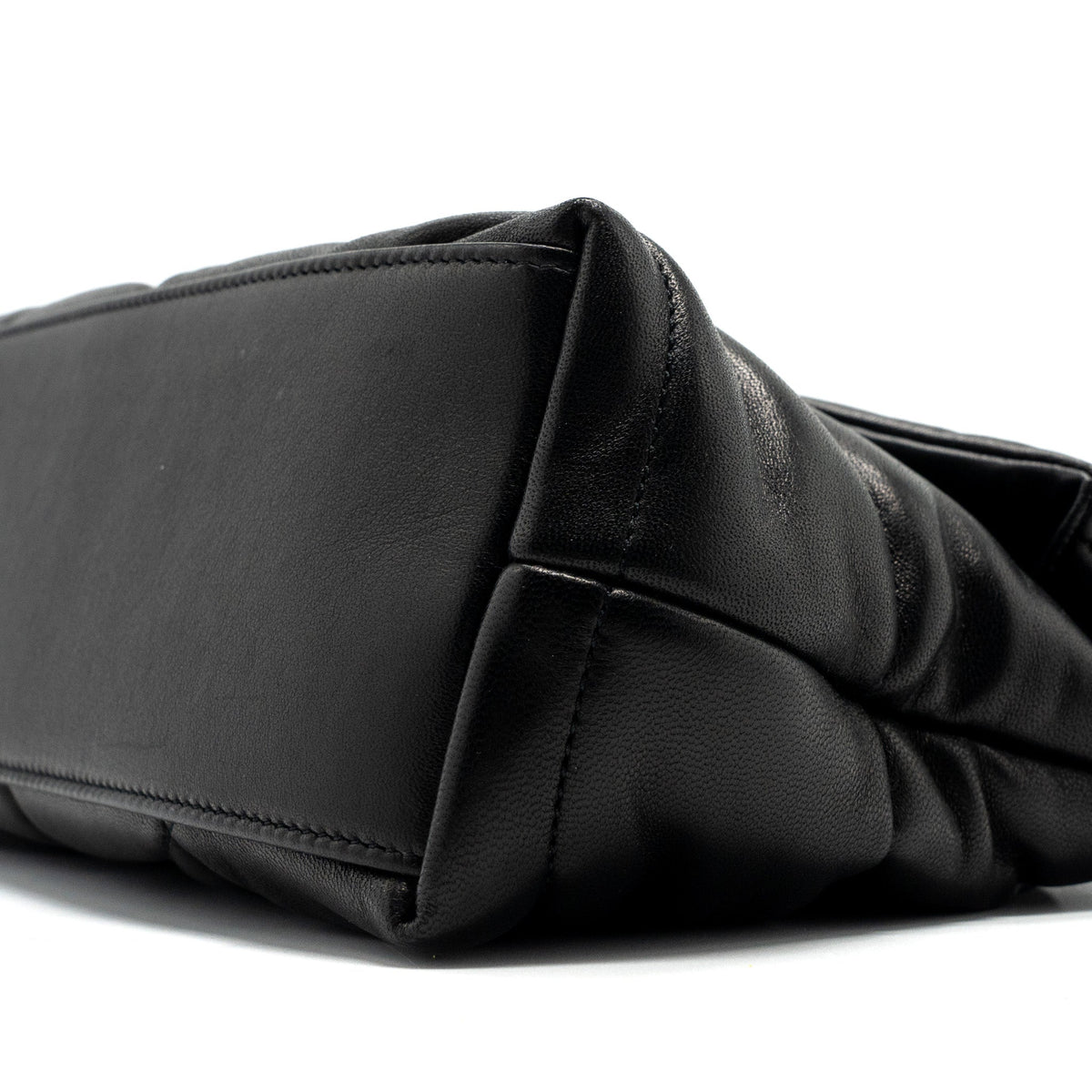 saint-laurent-small-puffer-lambskin-black-shw