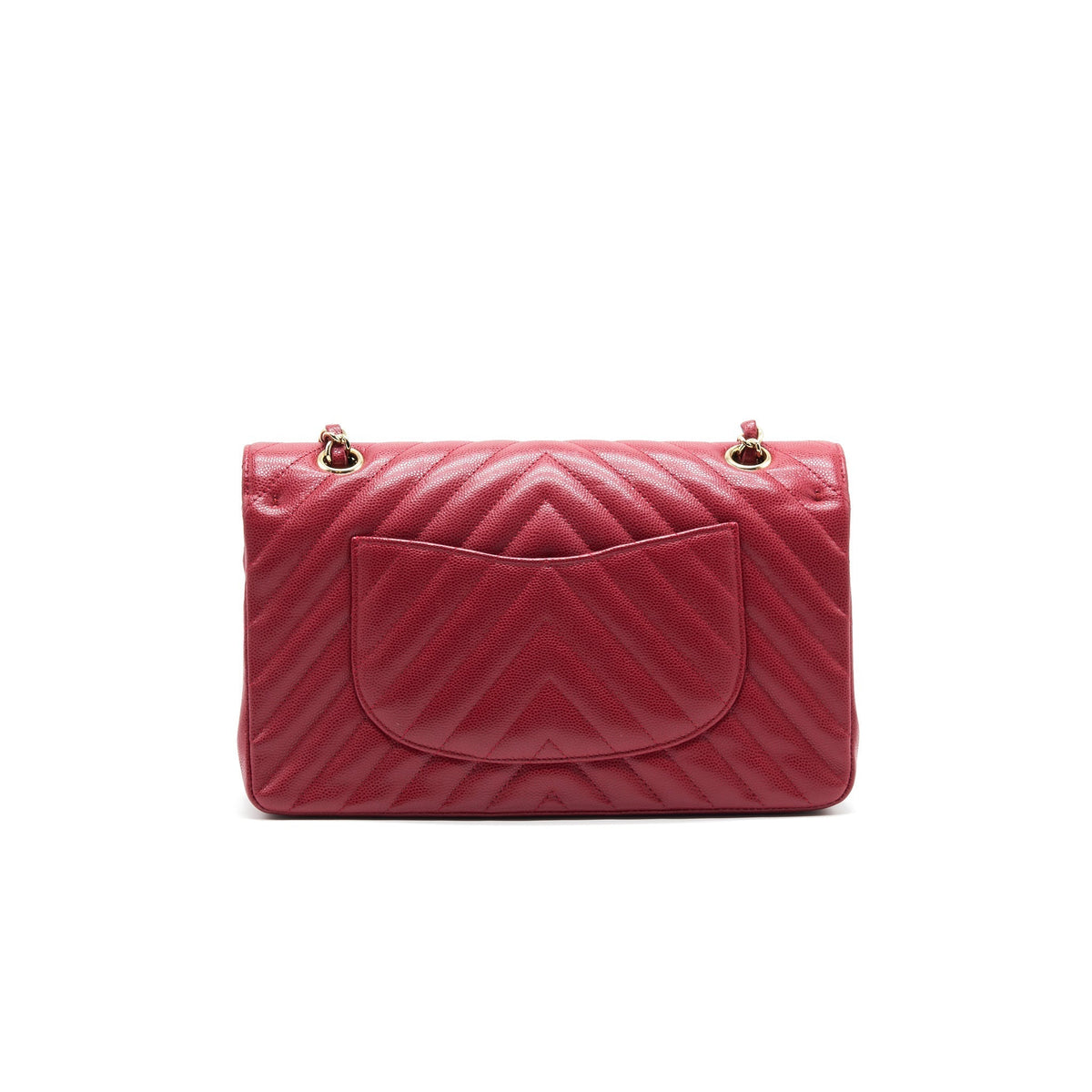 chanel-medium-classic-double-flap-caviar-raspberry-red-with-lghw-1