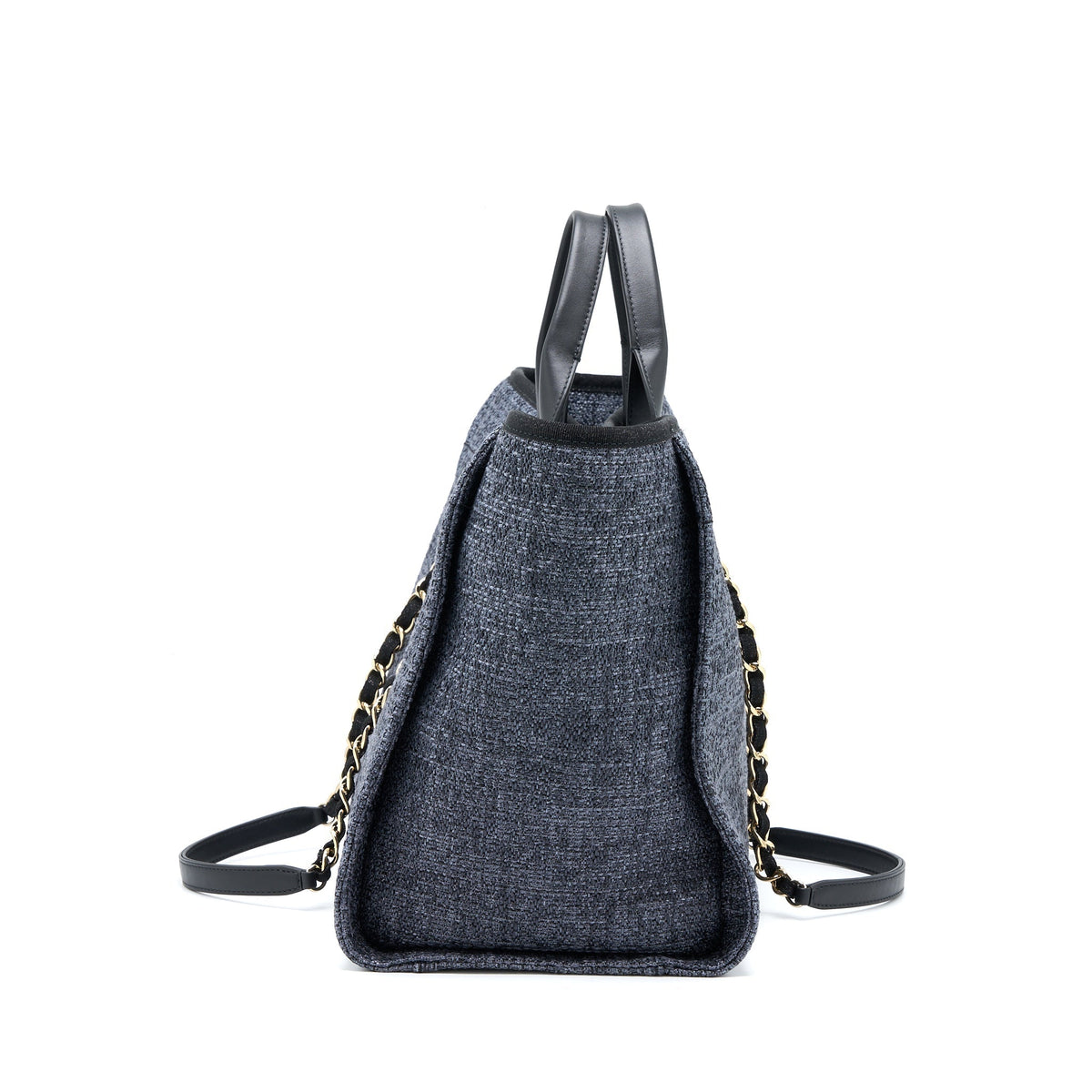 chanel-deauville-tote-bag-tweed-dark-grey-black-ghw-microchip