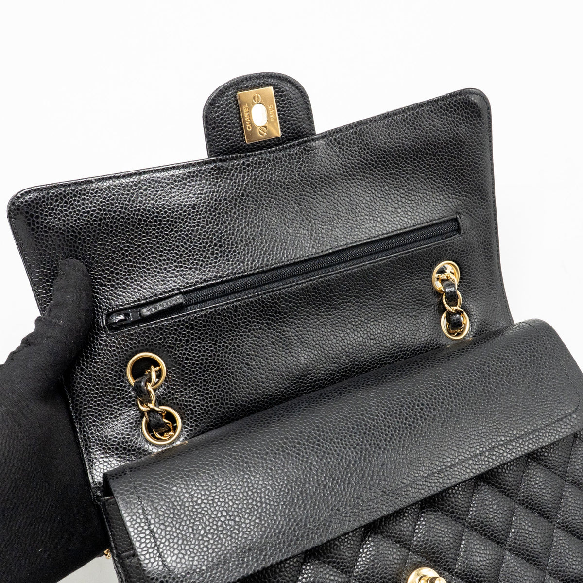 chanel-medium-classic-double-flap-bag-caviar-black-ghw-copy-3