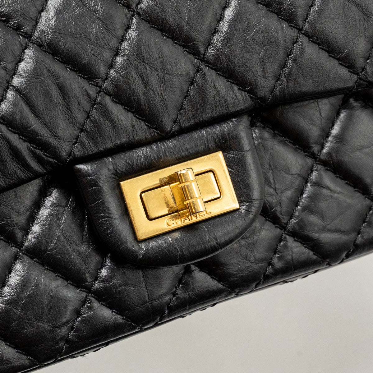 chanel-small-2-55-reissue-double-flap-bag-age-calfskin-black-ghw