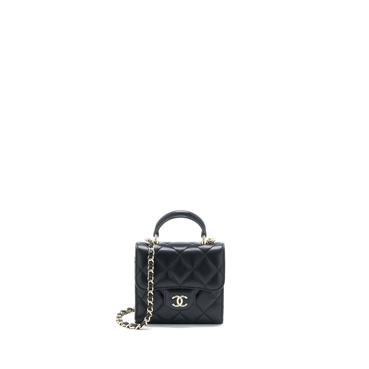 chanel-top-handle-mini-flap-chain-bag-lambskin-black-lghw