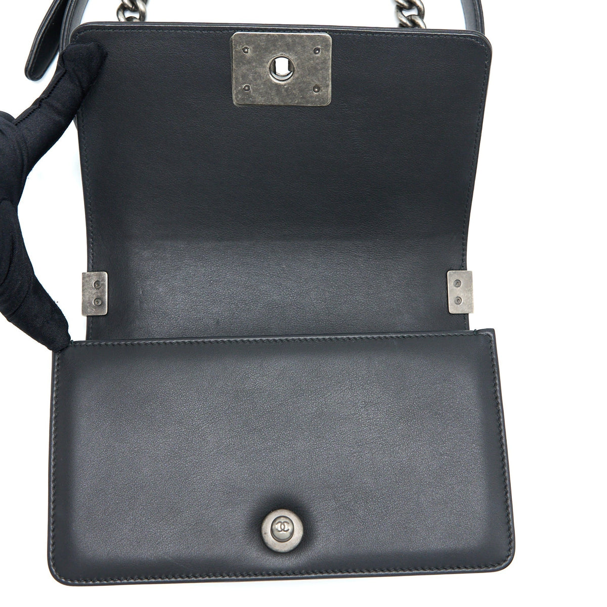 chanel-small-boy-bag-calfskin-black-with-ruthenium-hardware