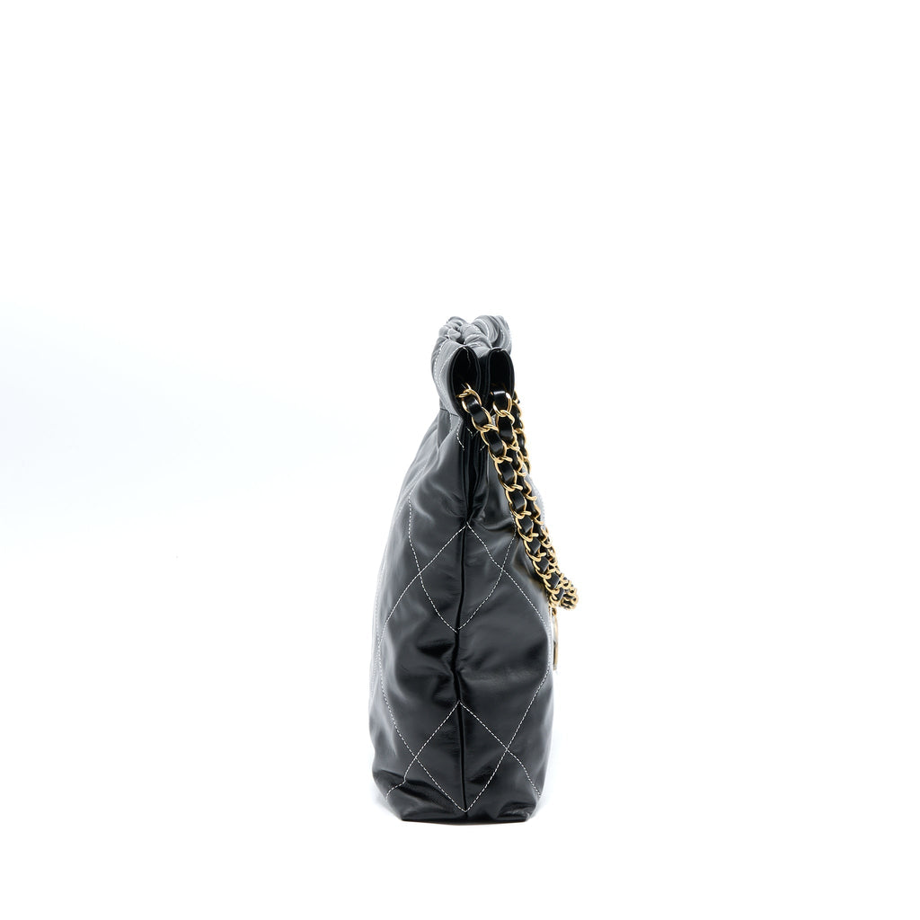 chanel-small-22-bag-gold-letter-shiny-calfskin-black-ghw-microchip