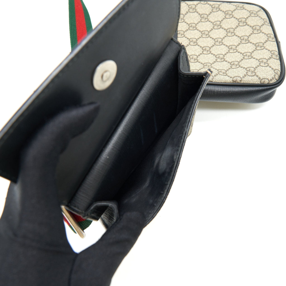 gucci-gg-supreme-web-waist-strap-belt-bag