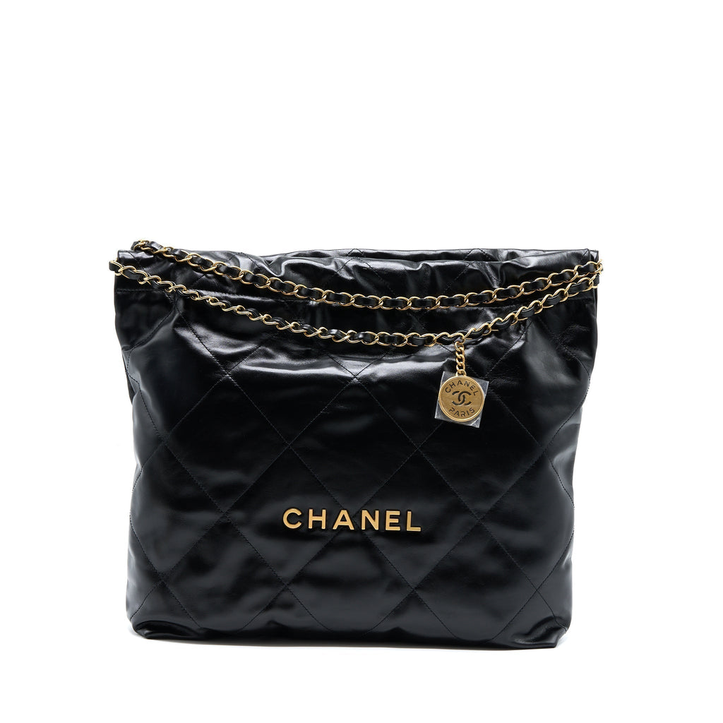 chanel-medium-22-bag-gold-letter-shiny-calfskin-black-ghw-microchip