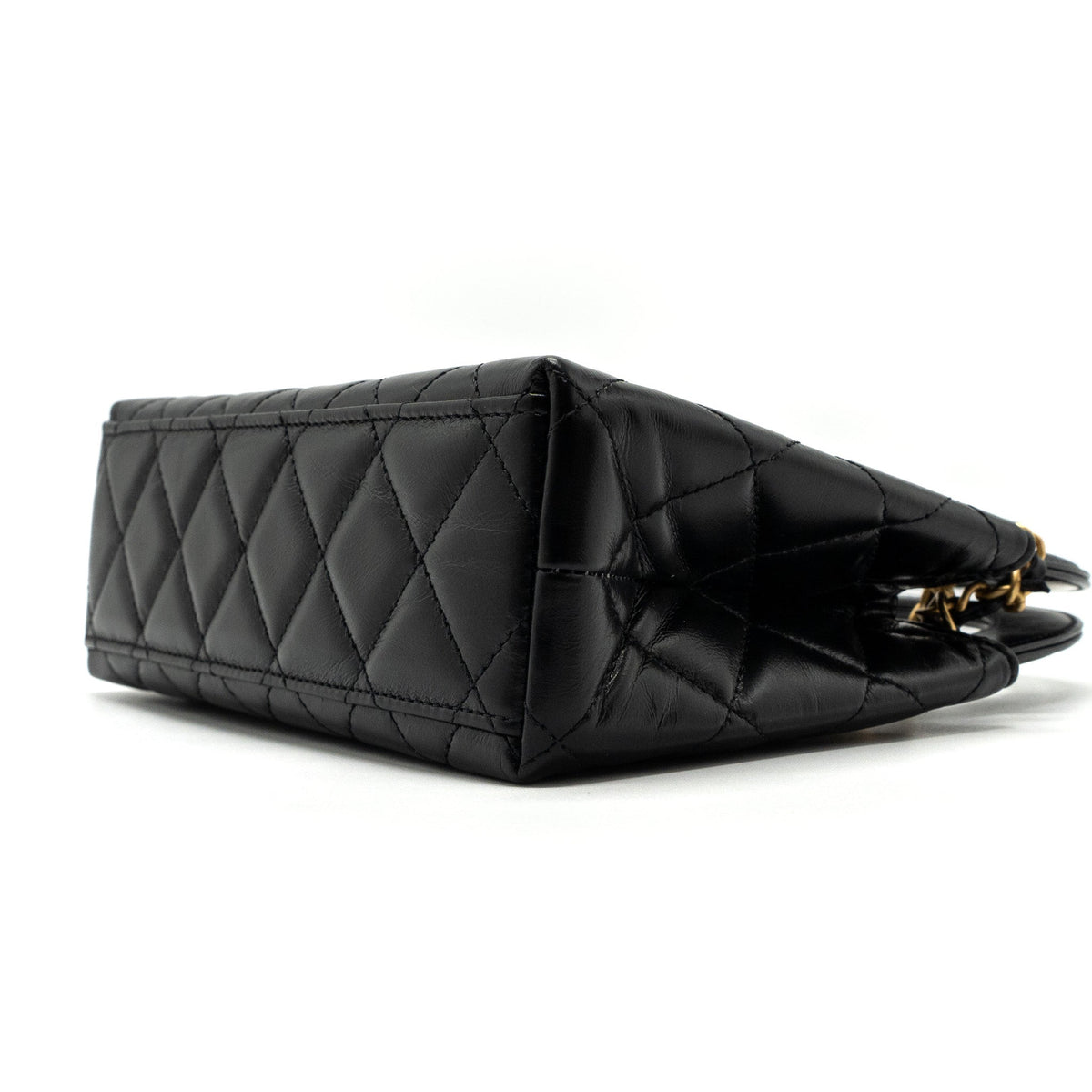 chanel-23k-mini-shopping-bag-calfskin-black-ghw-microchip