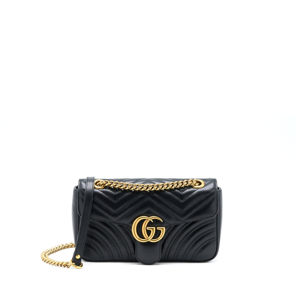 gucci-gg-marmont-small-matelasse-shoulder-bag-black-ghw-2