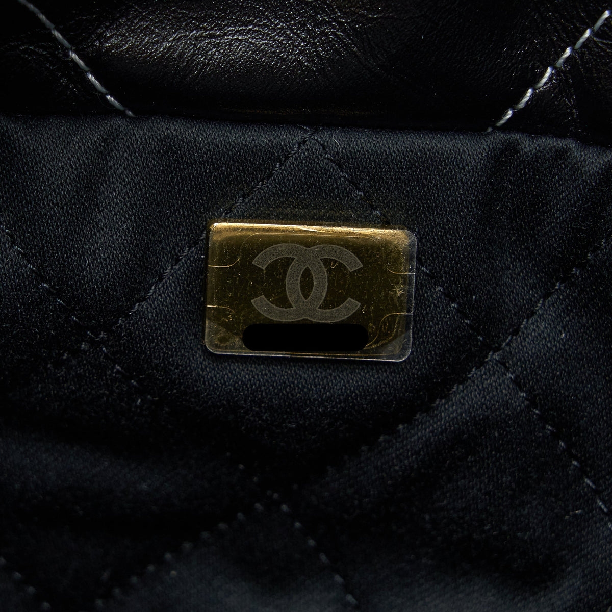 chanel-small-22-bag-gold-letter-shiny-calfskin-black-ghw-microchip