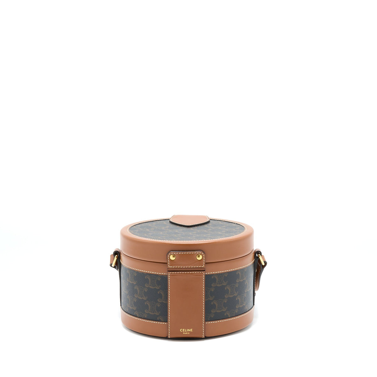 celine-medium-tambour-bag-triomphe-canvas-and-calfskin-tan-ghw