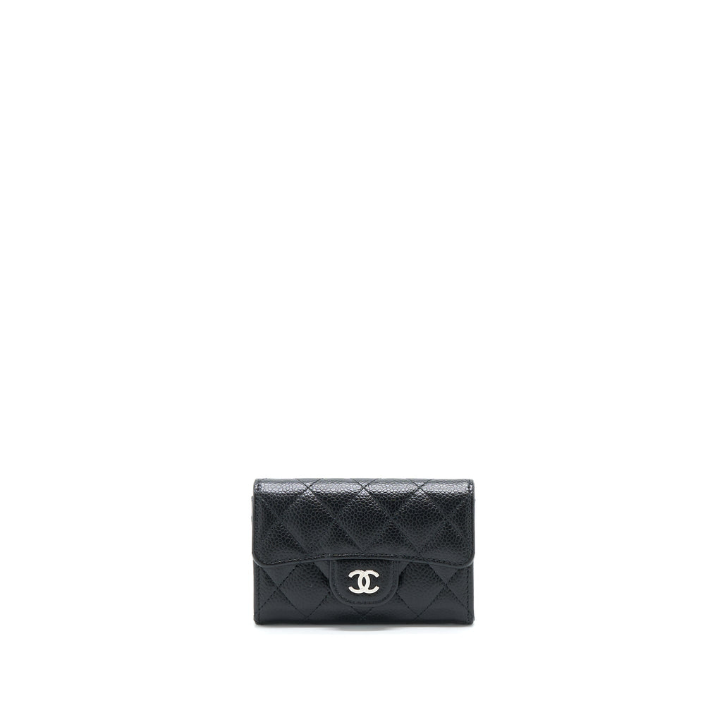 chanel-classic-flap-card-holder-caviar-black-shw-hologram