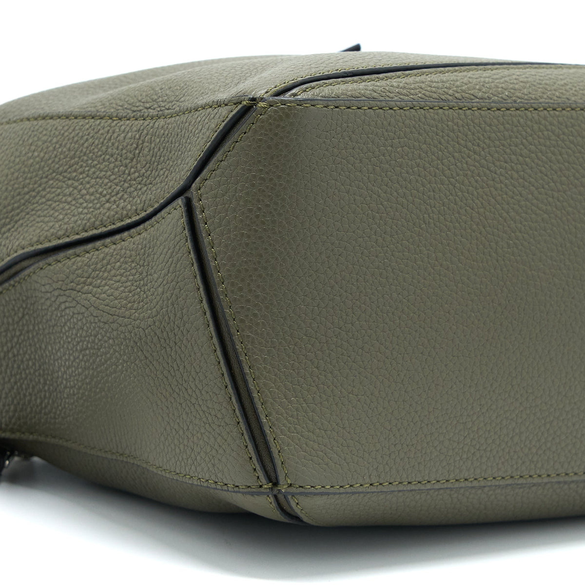 loewe-small-puzzle-bag-grained-calfskin-dark-khaki-green-shw