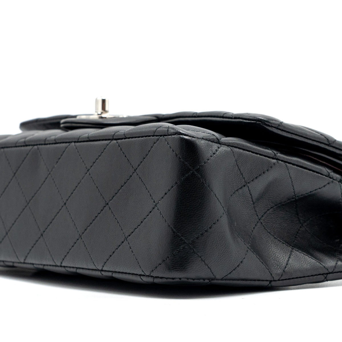 chanel-medium-classic-double-flap-bag-lambskin-black-shw-2