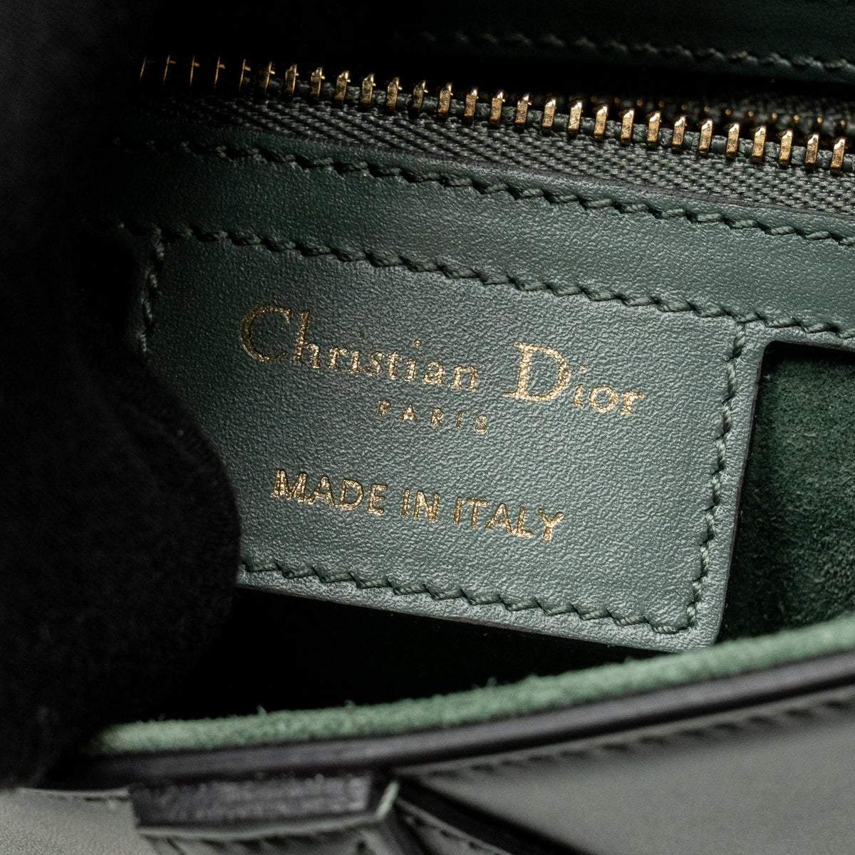 dior-medium-saddle-bag-calfskin-dark-green-ghw
