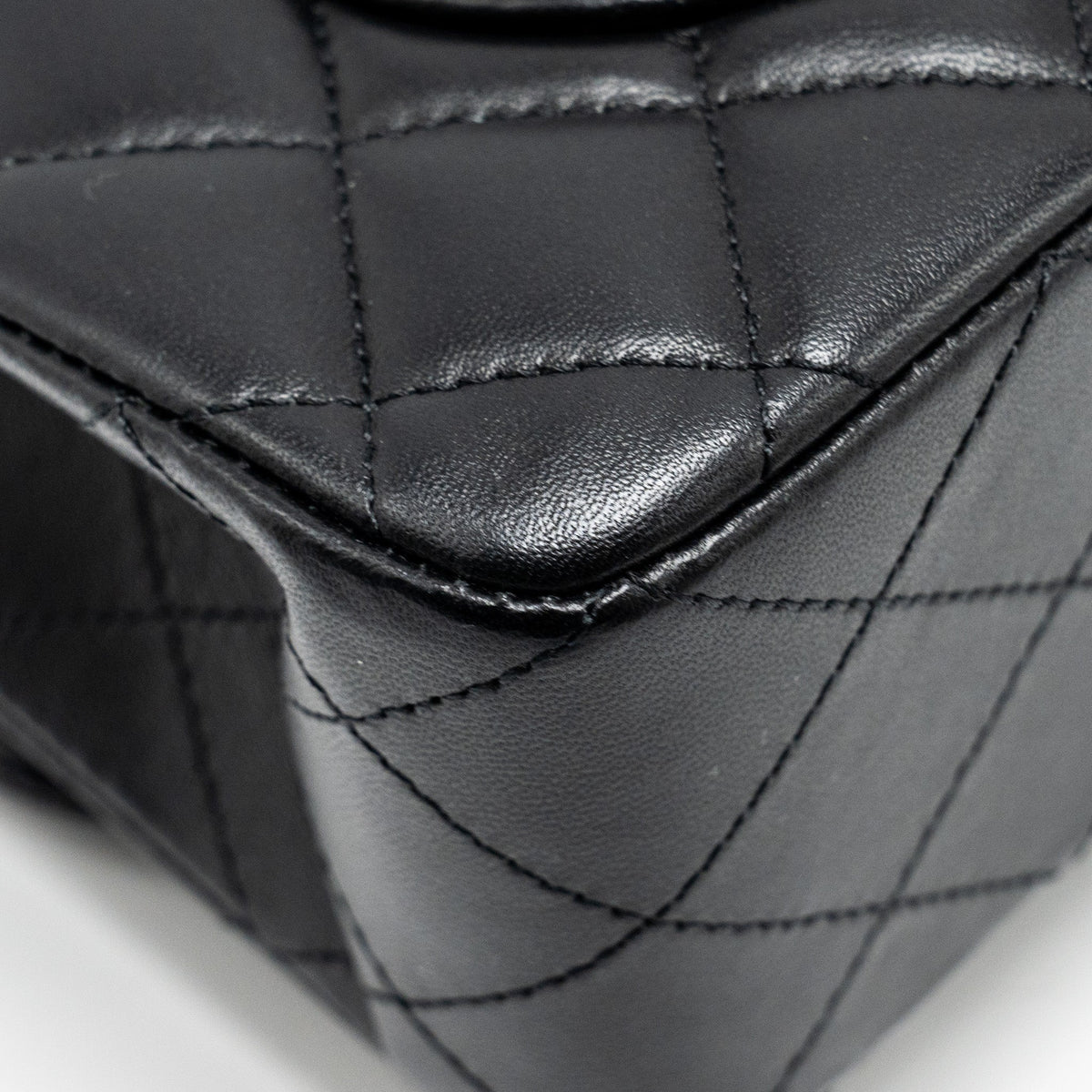 chanel-small-classic-double-flap-bag-lambskin-black-ghw-copy
