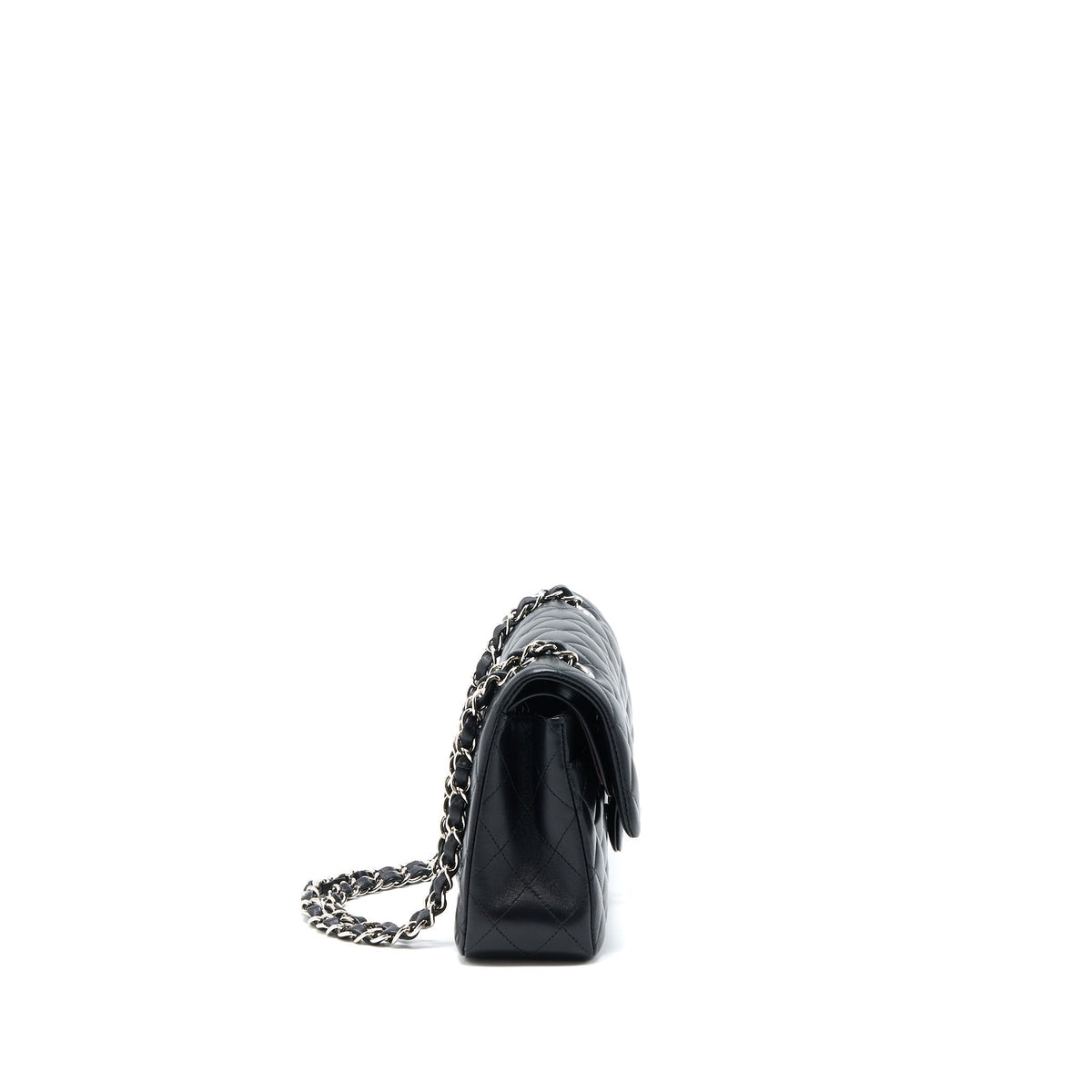 chanel-small-classic-double-flap-bag-lambskin-black-shw-1
