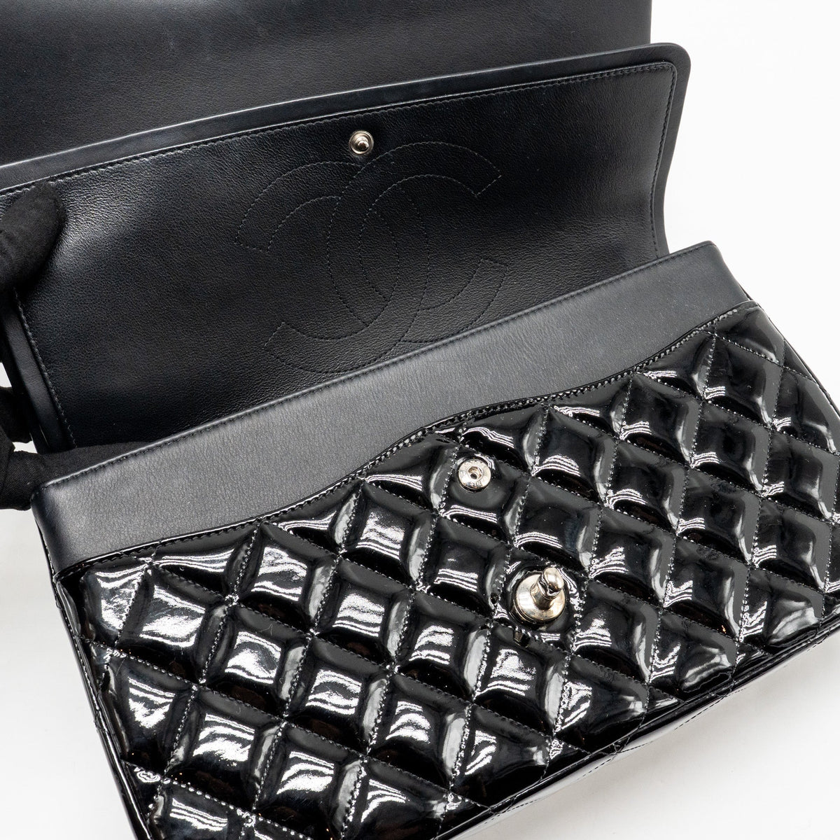 chanel-jumbo-classic-double-flap-bag-patent-black-shw-2