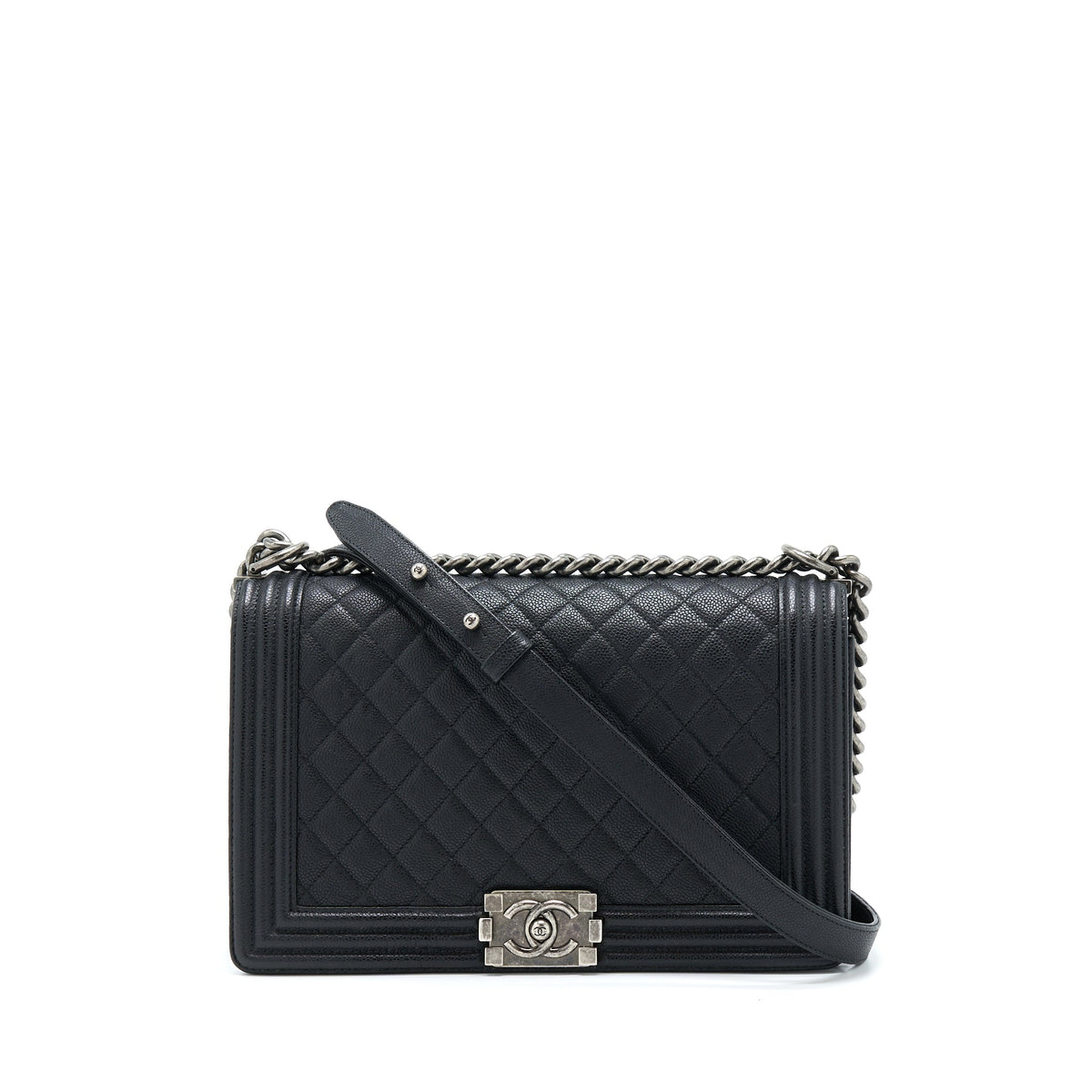 chanel-new-medium-28cm-boy-bag-caviar-black-ruthenium-shw