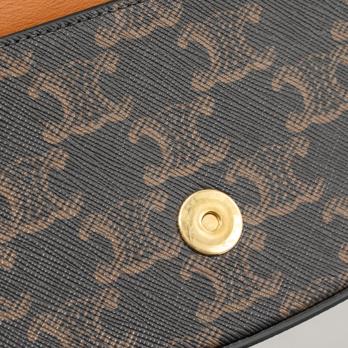 celine-clutch-on-strap-tabou-calfskin-triomphe-canvas-tan-ghw