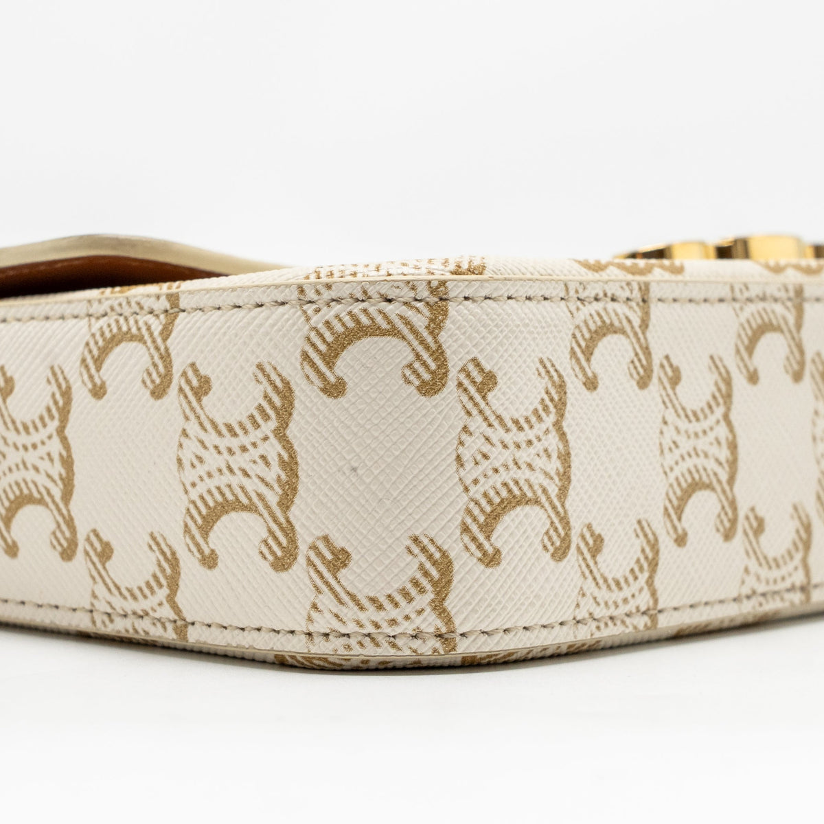 celine-triomphe-shouder-bag-triomphe-canvas-calfskin-white-ghw