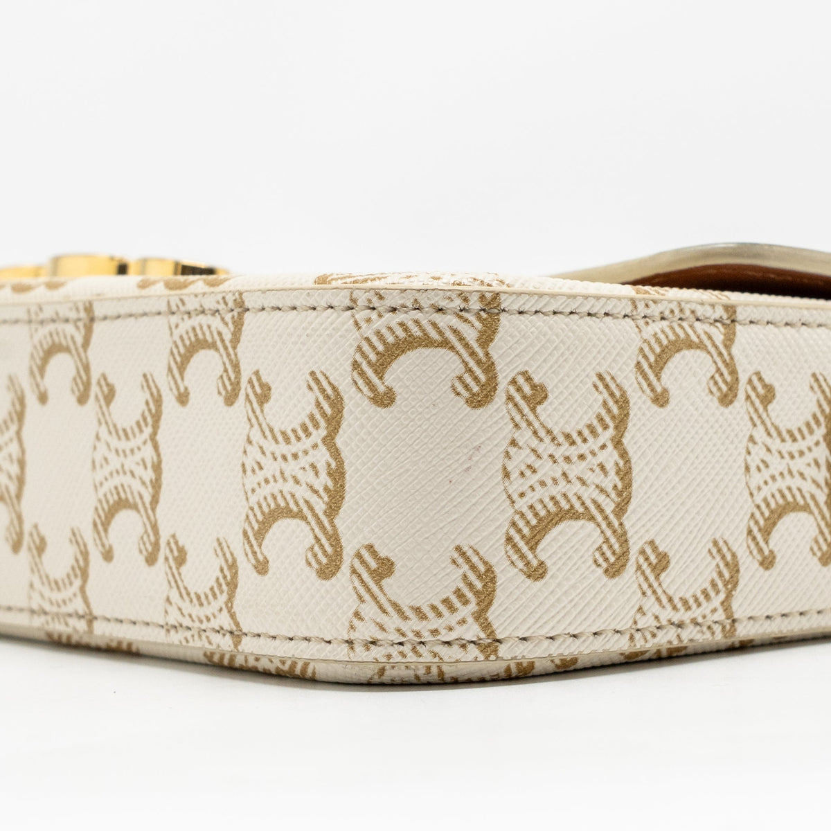 celine-triomphe-shouder-bag-triomphe-canvas-calfskin-white-ghw