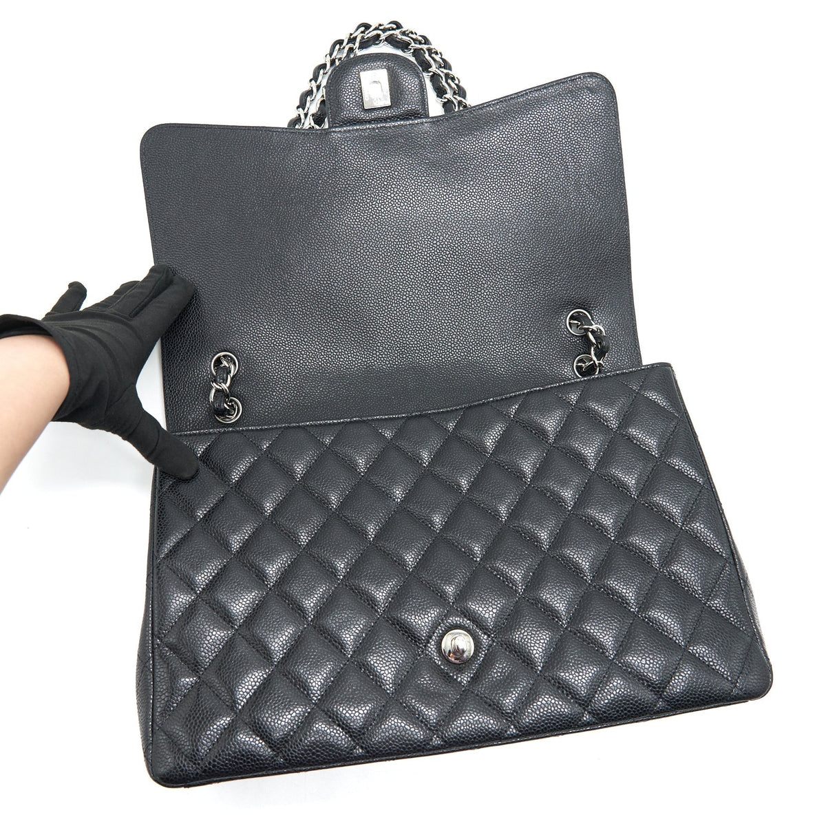 chanel-cavier-classic-maxi-single-flap-bag-black-shw