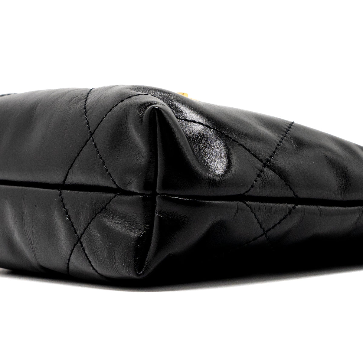 copy-of-chanel-23s-mini-22-bag-shiny-calfskin-black-brushed-ghw-microchip