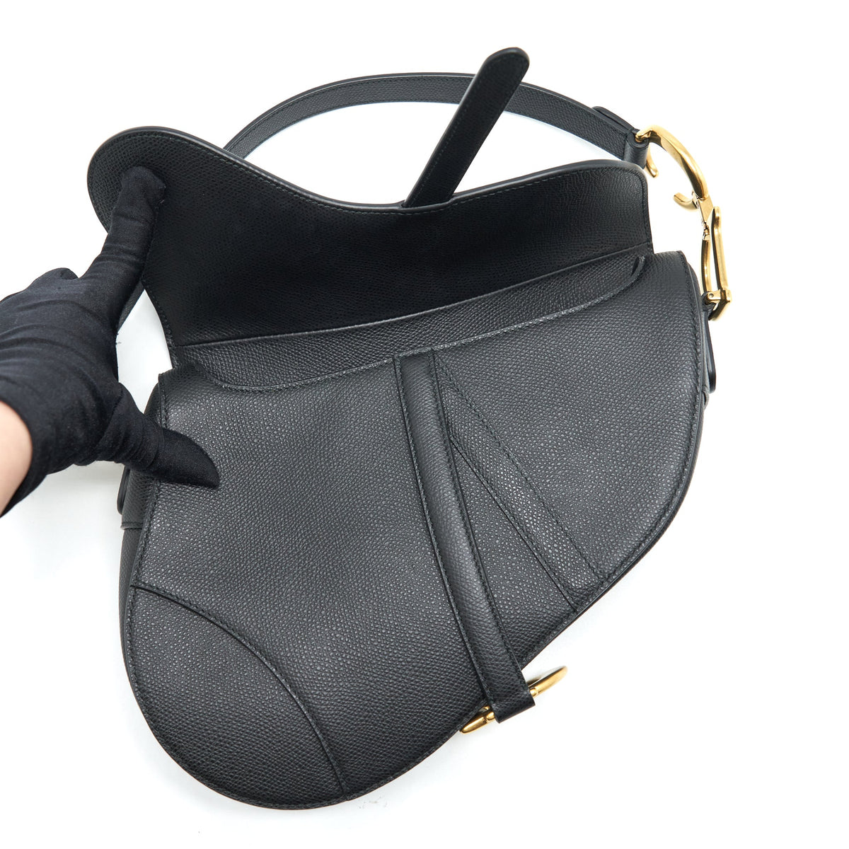 dior-medium-saddle-bag-grained-calfskin-black-ghw-1