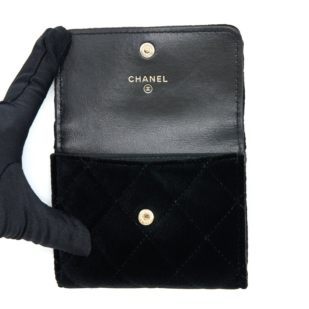 chanel-small-flap-wallet-velvet-black-lghw-1