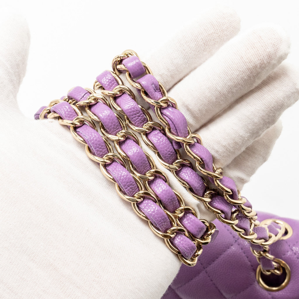 chanel-medium-classic-double-flap-bag-caviar-purple-lghw-microchip