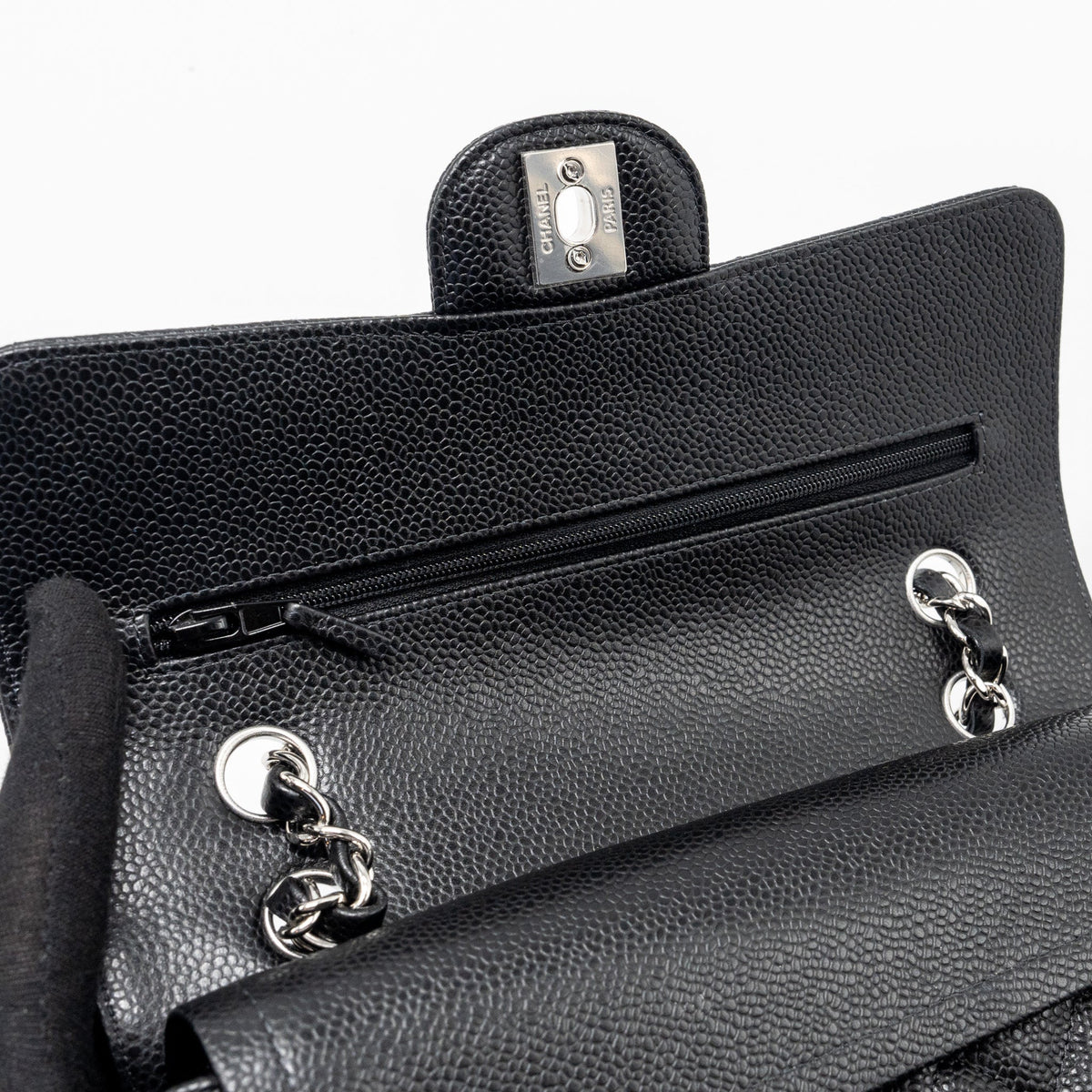 chanel-small-classic-double-flap-bag-caviar-black-shwmicrochip-1
