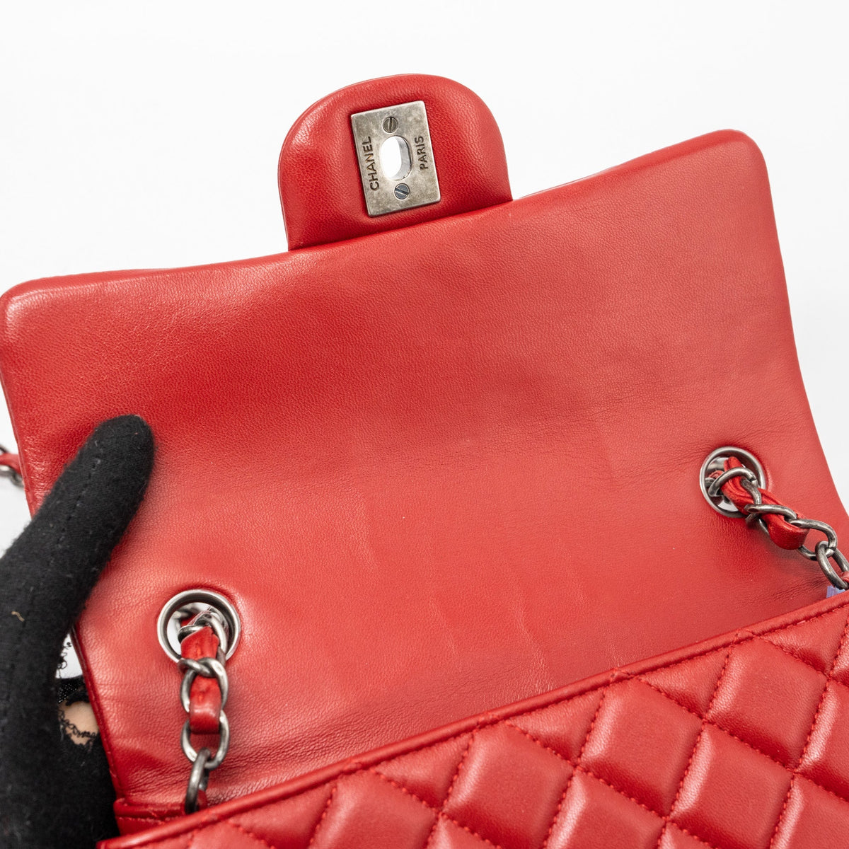chanel-classic-mini-rectangular-flap-bag-lambskin-red-ruthenium-hardware