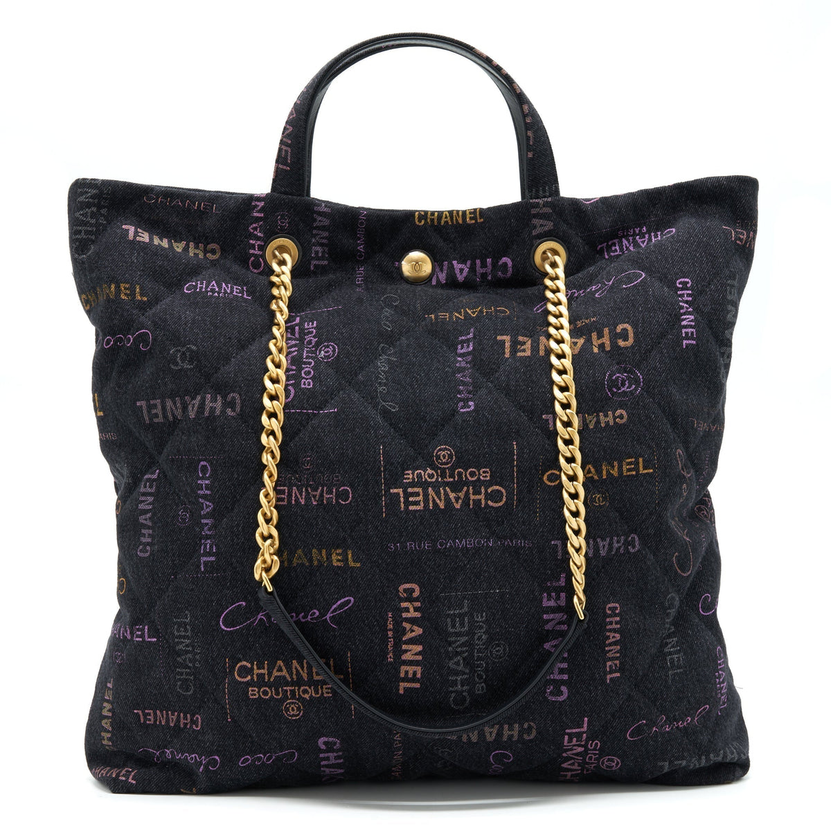 chanel-22p-printed-denim-maxi-shopping-tote-bag-black-multicolour-ghw