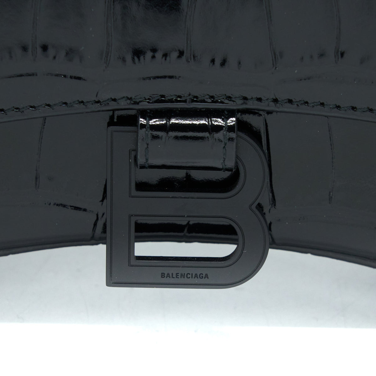 balenciaga-hourglass-xs-croc-embossed-leather-black-with-black-hardware