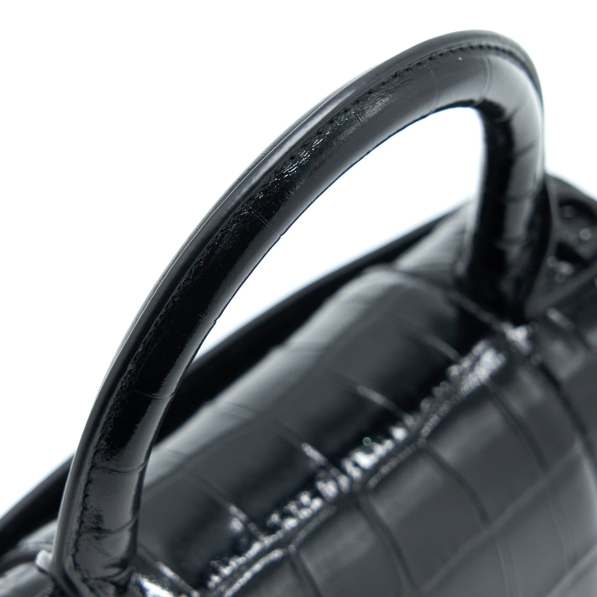 balenciaga-hourglass-xs-croc-embossed-leather-black-with-black-hardware