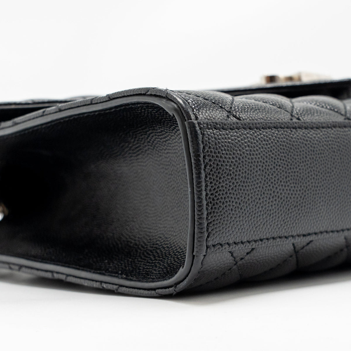 saint-laurent-ysl-medium-envelop-bag-grained-calfskin-black-shw