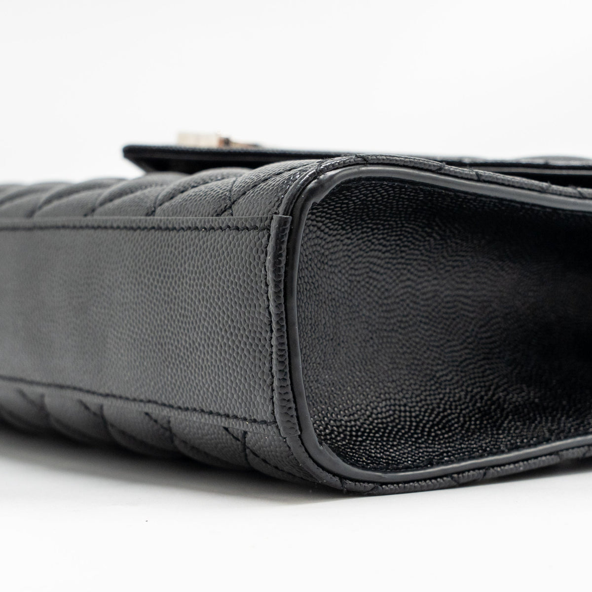 saint-laurent-ysl-medium-envelop-bag-grained-calfskin-black-shw